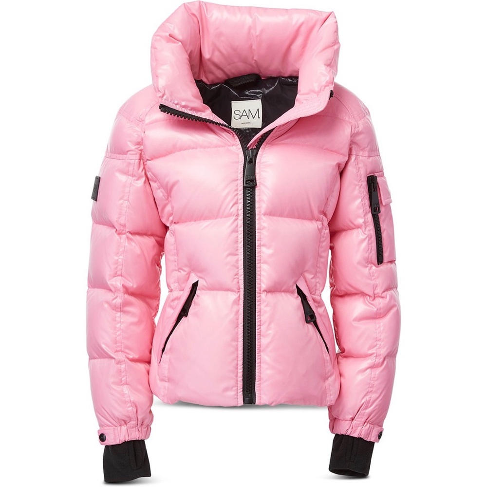 SAM. Kids Bright Pink Puffer Coat Big Girls' Freestyle Down Jacket Size 12
